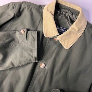 Susquehanna Trail Mens Large Chore Coat Green Workwear Utility